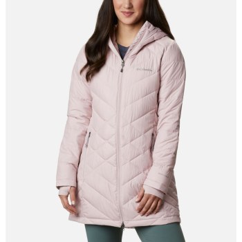 Columbia Heavenly Long Hooded, Chamarras Rosas Para Mujer | 392468-COZ